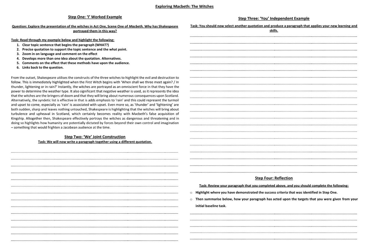 I have been experimenting with I / We / You more this year, and continue to be impressed by it to support developing writing.