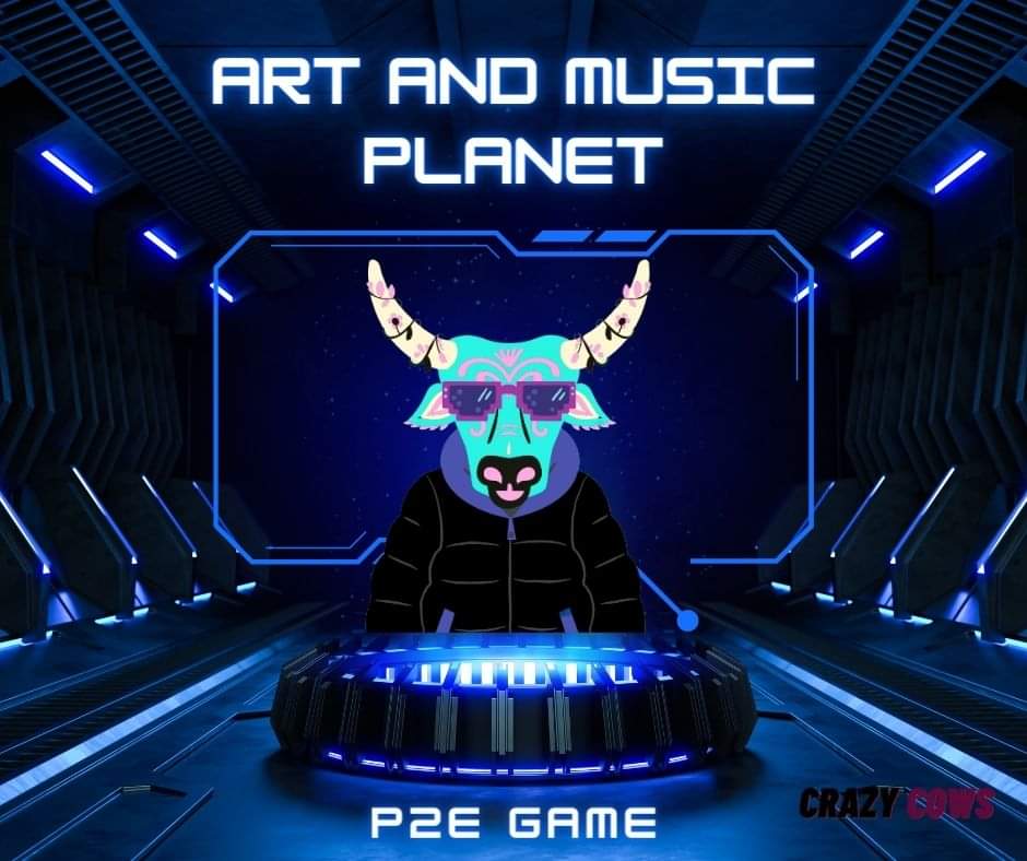 P2E Game project initiation will be kickstarted based on the art and culture of the CRAZY COWS universe 🎮 #p2e #p2egame  #gameart #nftgames #nftinvestor  #nftnew #metaversenft  #NFTdrop