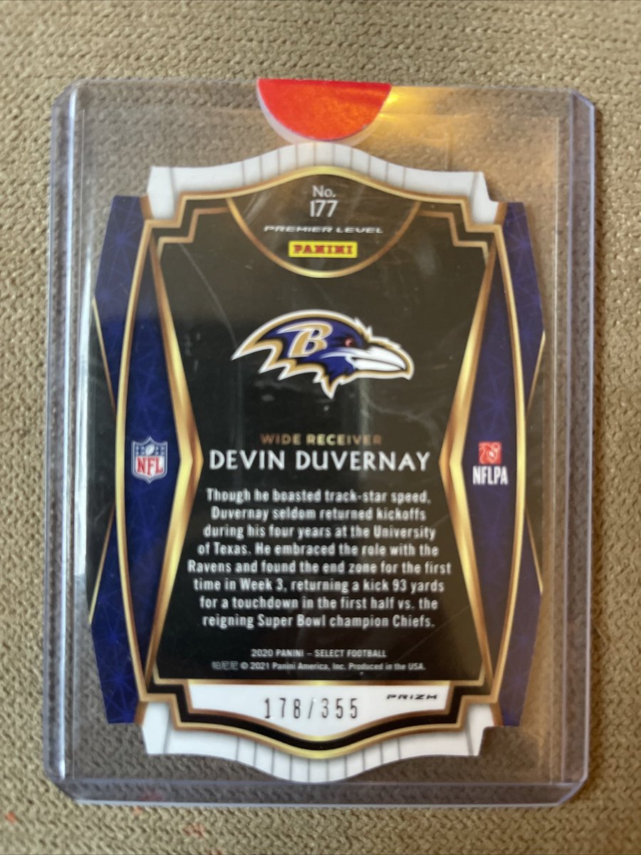 chadadyer's tweet photo. @CardPurchaser @SportsCardDad who needs that die cut copper #DevinDuvernay $12 shipped 1st class. Let’s goooooooooo! https://t.co/HeUHafeiRe