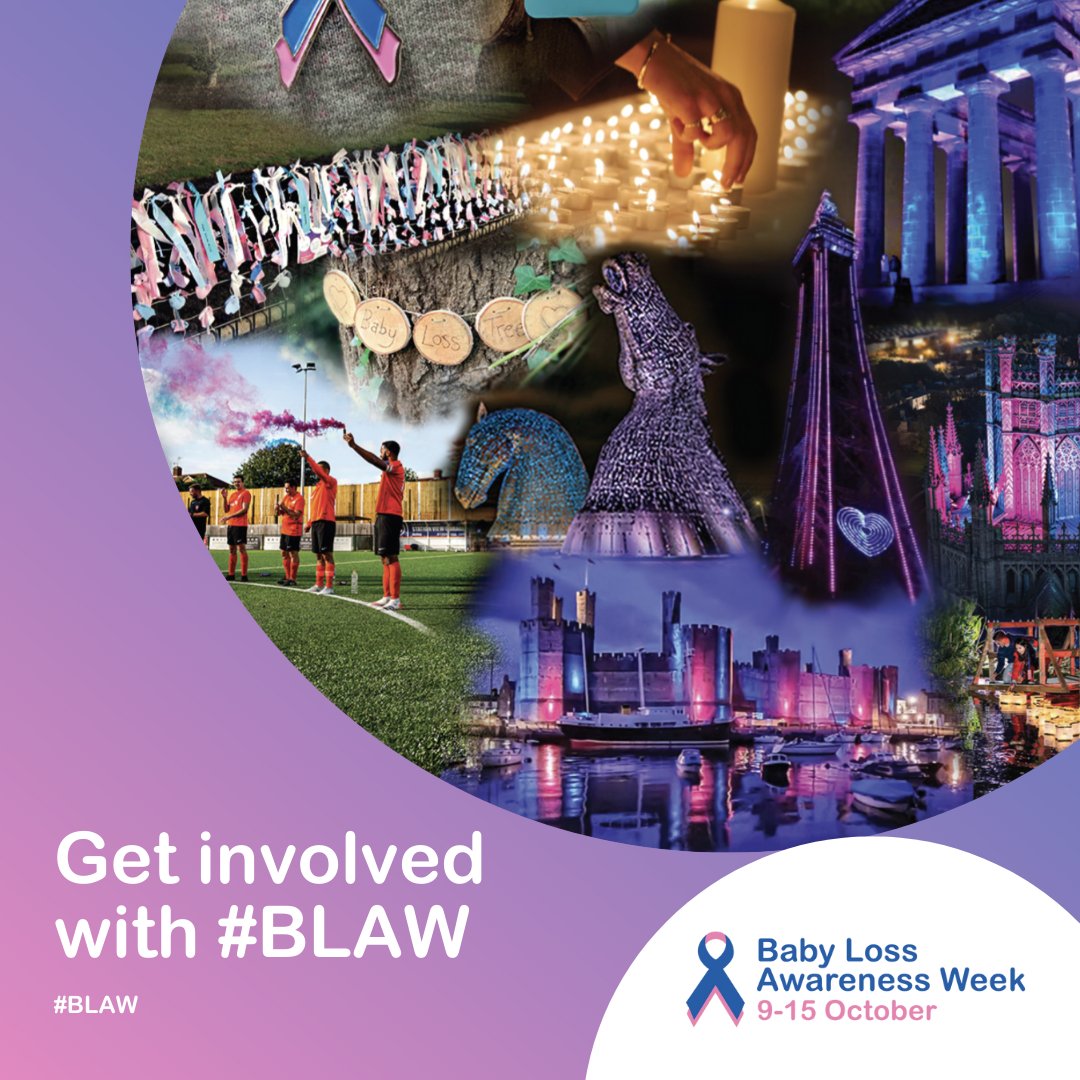 We'd love you to take a step with us during #BLAW 2022💖💙

🕯️ Join the global #WaveOfLight on 15 October at 7pm
🏛️ Ask a building to light up #PinkAndBlue during the week
🛒 Support #BLAW by wearing your merchandise

👫 Take a step with us: babyloss-awareness.org/get-involved/