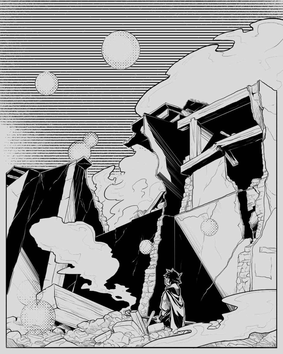 AthalaGt's tweet photo. Proceso de proyecto de cómic #ComicArt #comic #WIP https://t.co/4Yij5fcgVH