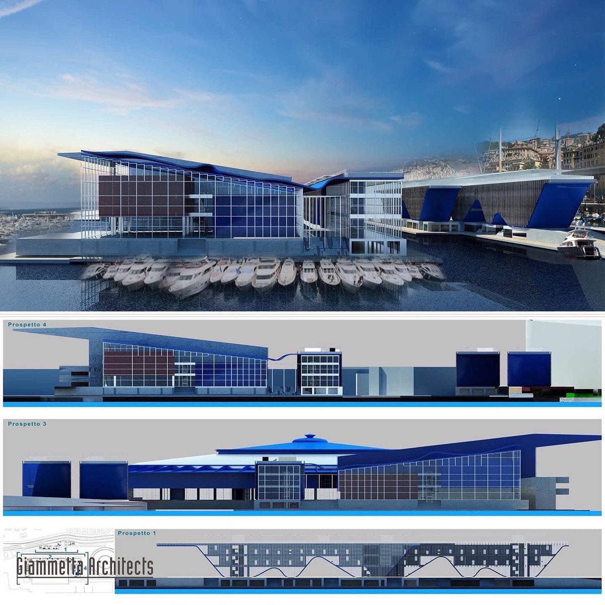 GGiammetta's tweet photo. Blu Print è un progetto che ridisegna quella porzione di città che va da Porta Siberia a Punta Vagno. Iprogetto si sviluppa intorno al nuovo padiglione B della fiera di Genova, conosciuto come il Padiglione Blu, e questo ne determina il colore dominante.
by Giammetta Architects https://t.co/y6gaR8KoQG