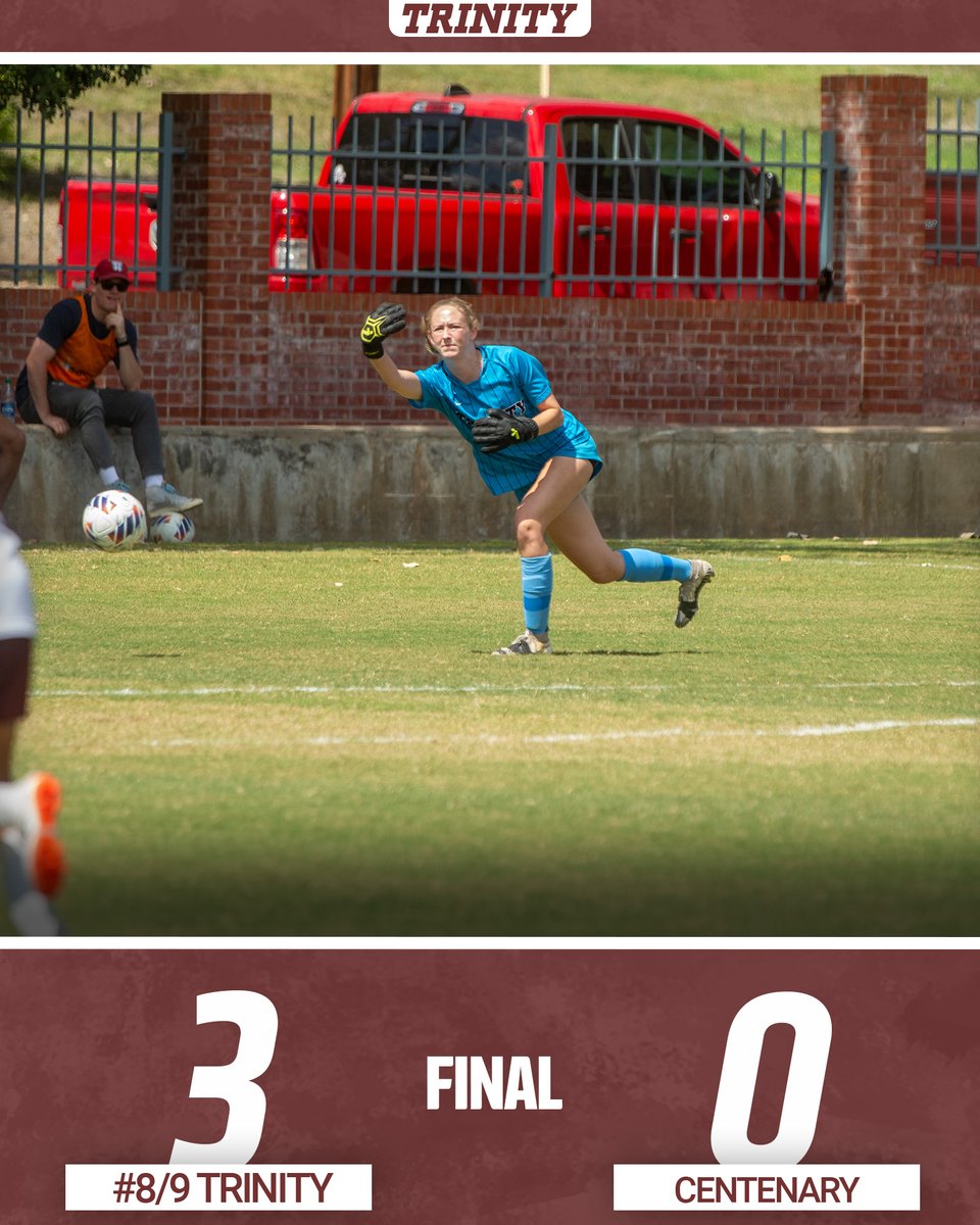 The <a href="/TUWSoccer/">Trinity Soccer</a> squad poured in three first-half goals while Joey Finley and Lauren Little combined for a shutout in goal! #TigerPride #SCACwsoc #KeepersWhoBowl