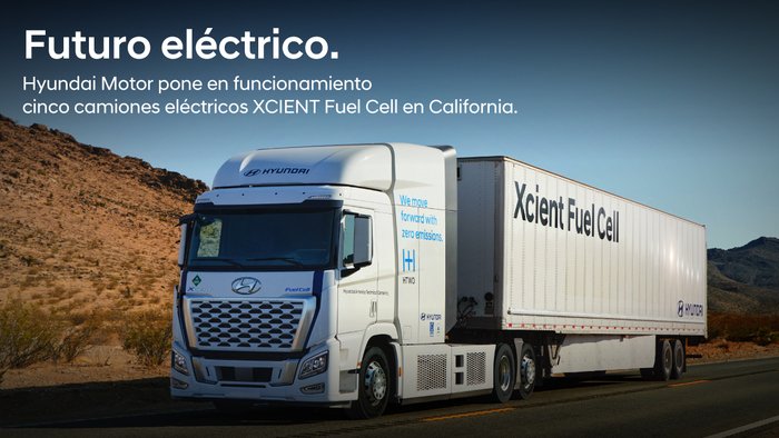 HyundaiPanama's tweet photo. Trazando una nueva ruta hacia la innovación y bienestar del planeta.
@Hyundai Motor trabajará con #FirstElementFuel, el mayor operador de estaciones de reabastecimiento de hidrógeno en los EE.UU., para desplegar camiones para transportar hidrógeno.

https://t.co/Ux7G3qeDoN https://t.co/peO67Hrhl1