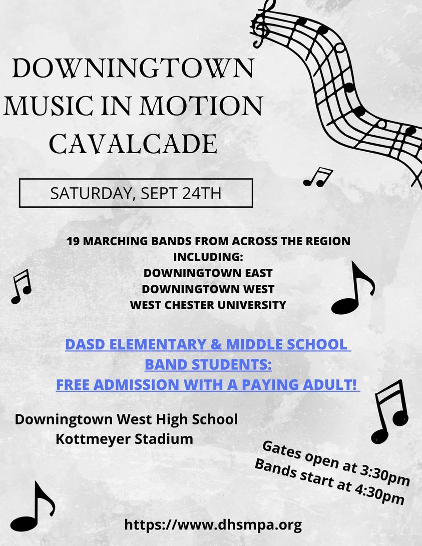lambmcerlane's tweet photo. It was a beautiful evening to support @DHSMPA & the Downingtown Music in Motion Cavalcade.
"Music is the universal language of mankind"
#DASD #DWEST #DEAST #WCU #CAVALCADE #DHSMPA #BAND https://t.co/B6Ys5ABWRC