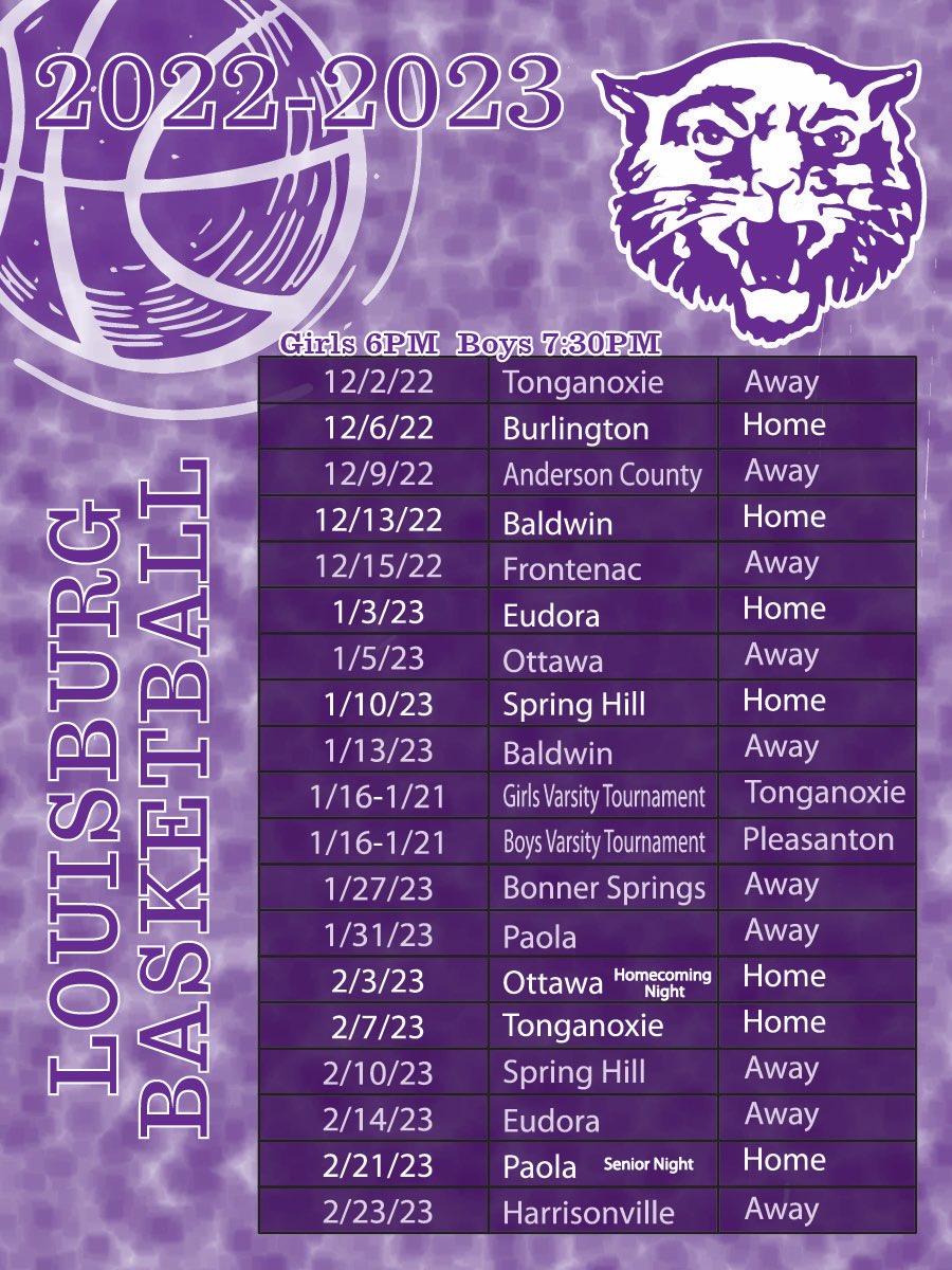 LHSLadyCatsBB's tweet photo. ⏱ 50 days until 🏀 Tryouts!! 🟣⚪️
#TogetherWeWin https://t.co/8gwdIxD4GU