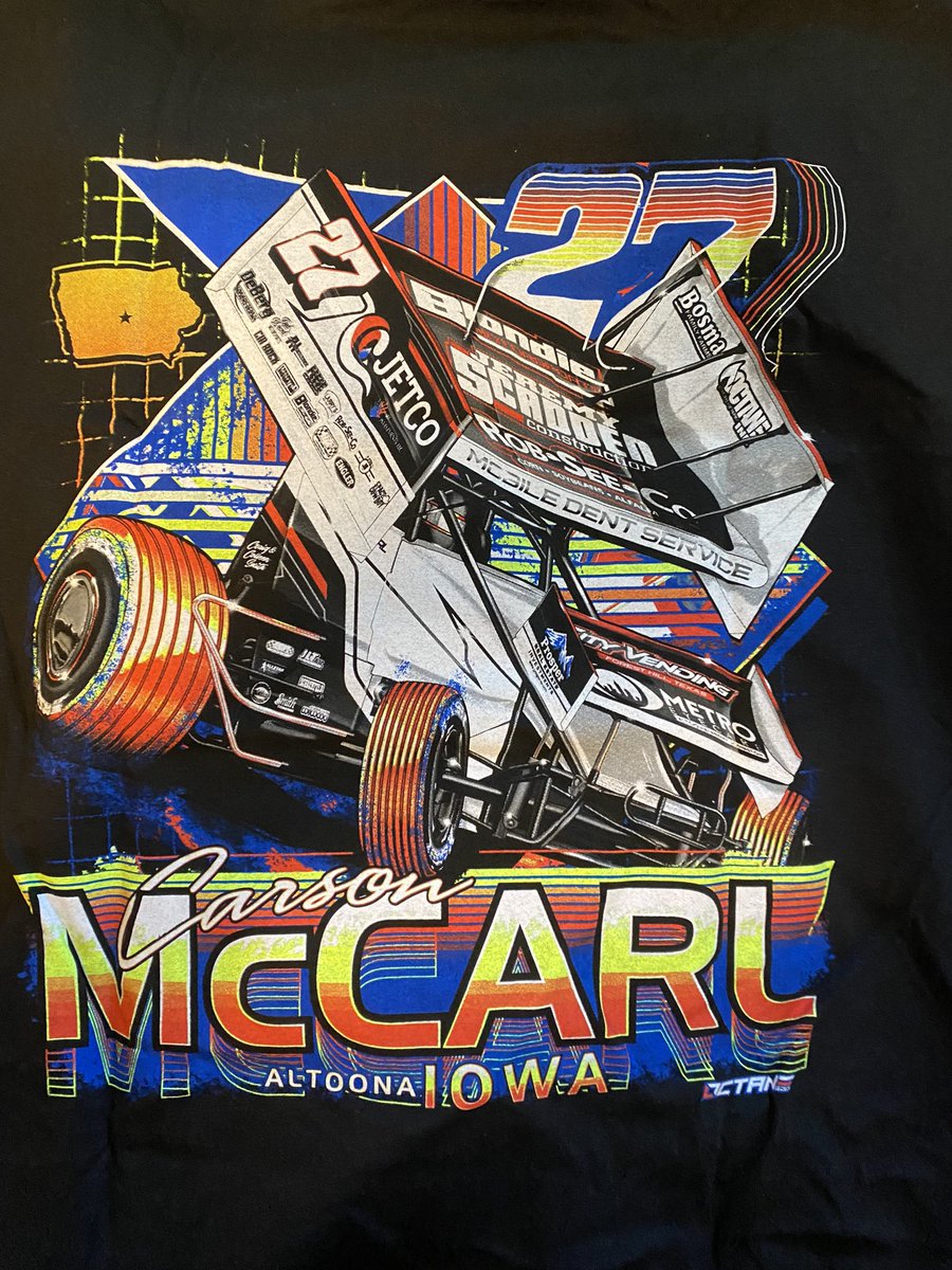 The McCarl name is pretty well known in sprint car racing here is a sharp looking shirt from <a href="/CarsonMcCarl/">Carson McCarl Racing</a>