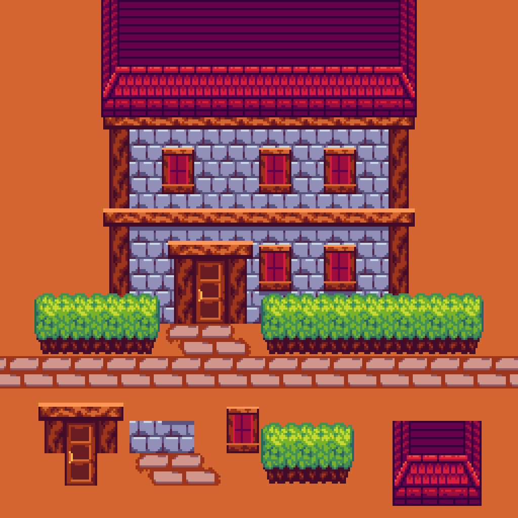 pumpinglemmadev's tweet photo. Another tiling and palette test. This one is with journey and I really like how this palette is feeling. #pixelart #gamedev https://t.co/gk8Kgym99B