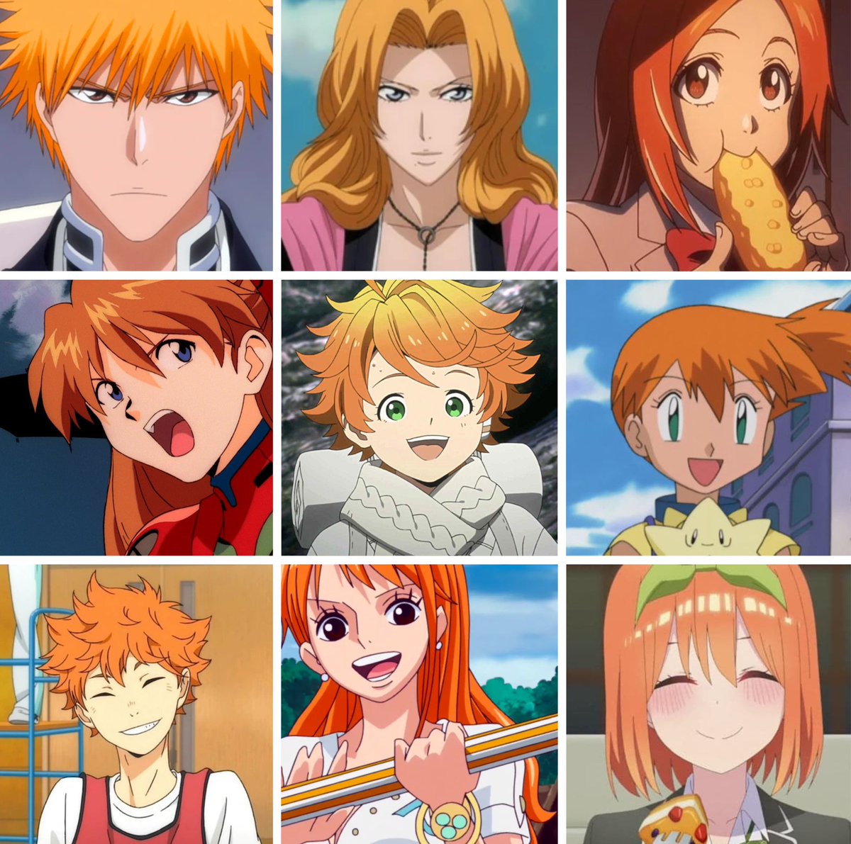 Noodledori1's tweet photo. 3x3 anime characters with no soul https://t.co/cBtEpCEmf2