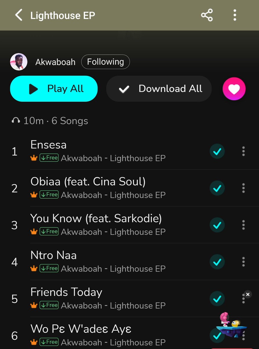 Akwa__Ladies's tweet photo. Fresh in box! @AkwaboahMusic's first EP #LightHouseEP has 10M streams via @BoomplayMusic and still counting! We did it together❤! Congratulations Akwaboah! Till then let's keep streaming #Bringbackthelove 👇
https://t.co/rlgVBk59AE https://t.co/bdZM3Vn1sC