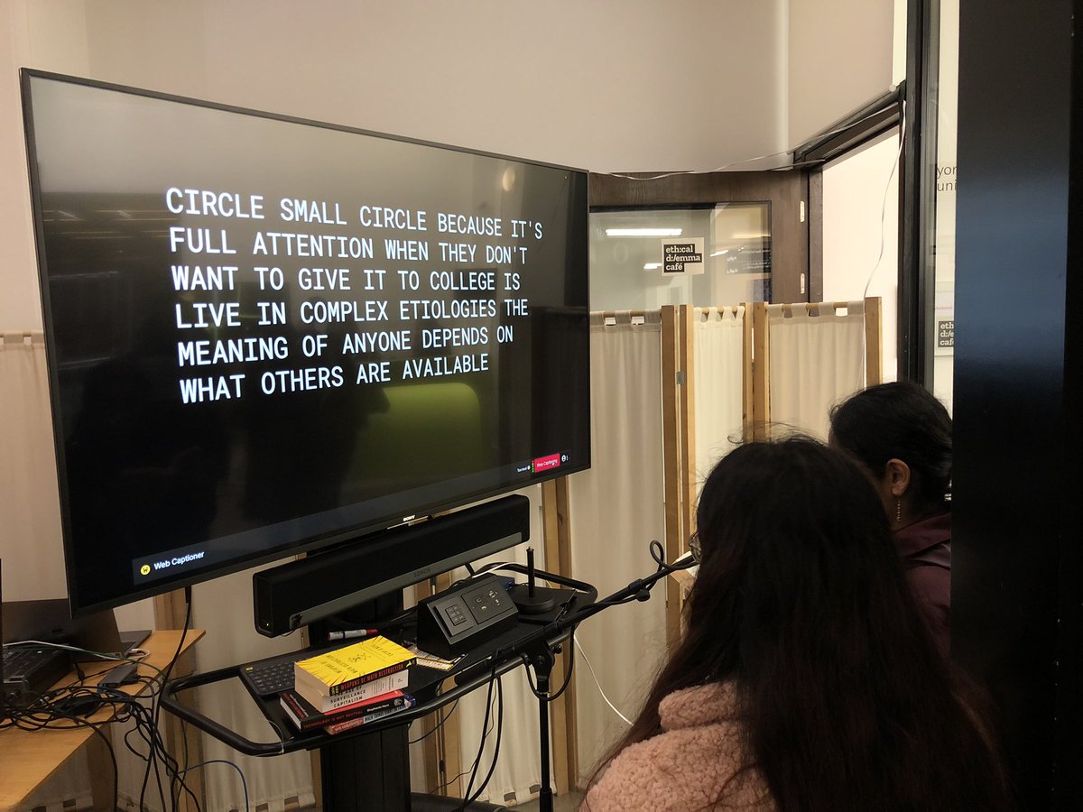 Julianlstar's tweet photo. On the way back from London after a tiring but fun few days @V_and_A where @opendatamcr showed work looking at ubiquitous listening technologies as part of the Ethical Dilemma Cafe #DDW22 #DigitalDesignWeekend https://t.co/z1crq4hzna