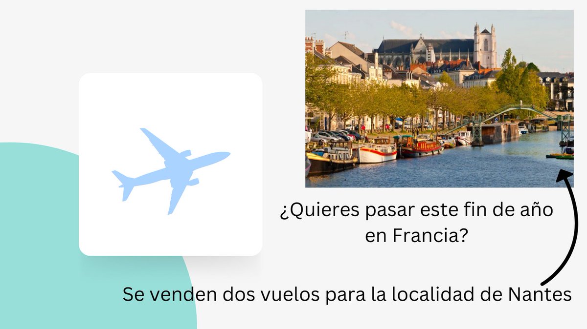 alexchulero's tweet photo. Se venden dos billetes de avión para Nantes.

FECHAS:30-31 DE DICIEMBRE 2022 Y 1 DE ENERO 2023.

INFORMACIÓN MD. https://t.co/ILVuajYbrd