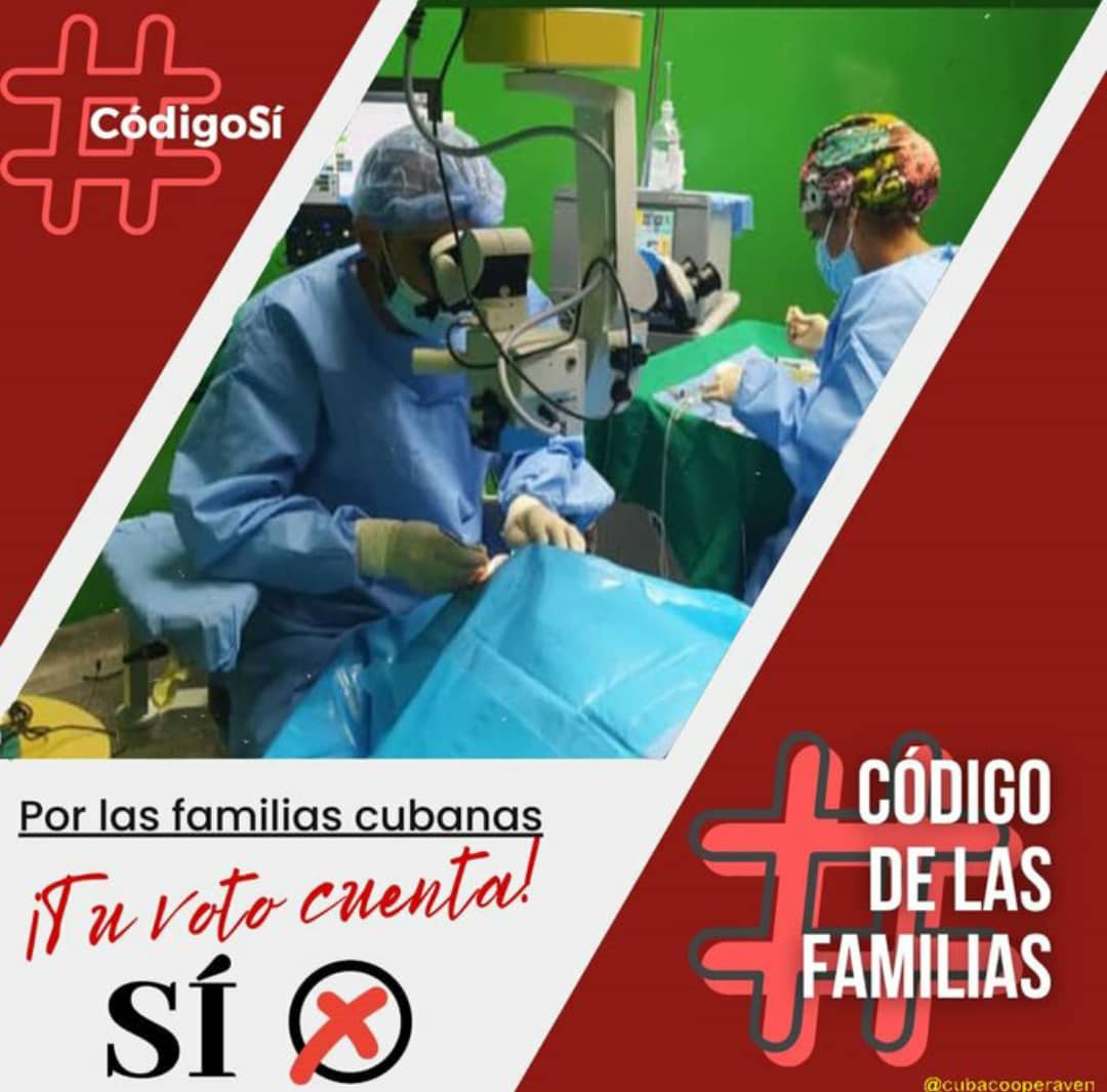BicentenarioBo's tweet photo. Los colaboradores de @BicentenarioBo decimos ``Si`` al código de la familia cubana un código hecho para la protección, autonomía, derechos, inclusión y seguridad del pueblo cubano.
#CódigoSí #Cuba #CubaPorLaVida #YoVotoSí
@cubacooperaven 
@Cubacooperabol2 
@AdanVillavicen5 https://t.co/WVJrJqyMxa