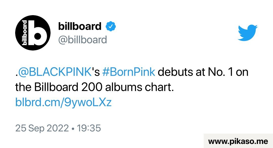 dontyouknowim's tweet photo. BORNPINK #1 BILLBOARD 200
CONGRATULATIONS BLACKPINK 
#RecordBreakerBORNPINK 

#JISOO #지수 #JENNIE #제니 #ROSÉ #로제 #LISA #리사 #BORNPINK #PINKVENOM #SHUTDOWN #BLACKPINK #블랙핑크 @BLACKPINK @ygofficialblink https://t.co/ptPyhCNY4k