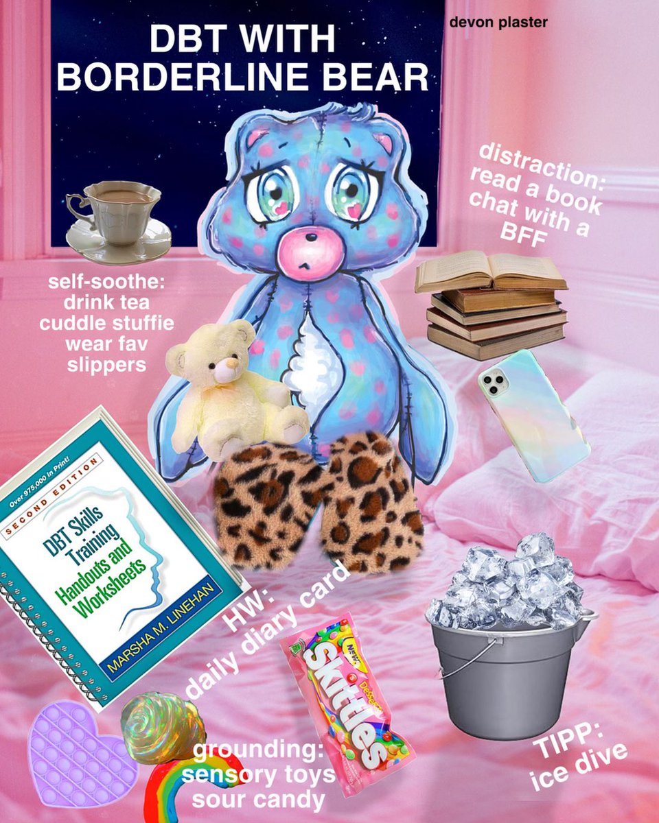 The incomparable art of Devon from devonplaster.com #bpdchat #borderlinepersonality