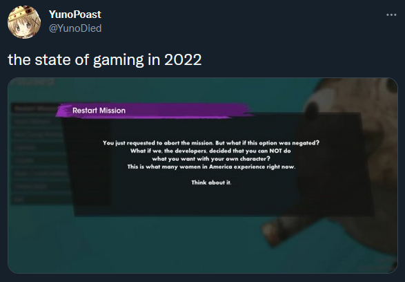 saintstakes's tweet photo. im told this fake ahh tweet got the game trending on twitter. yall dumbasses will believe anything if it badmouths the game 💀 #saintsrow https://t.co/yUGzLSuGaC