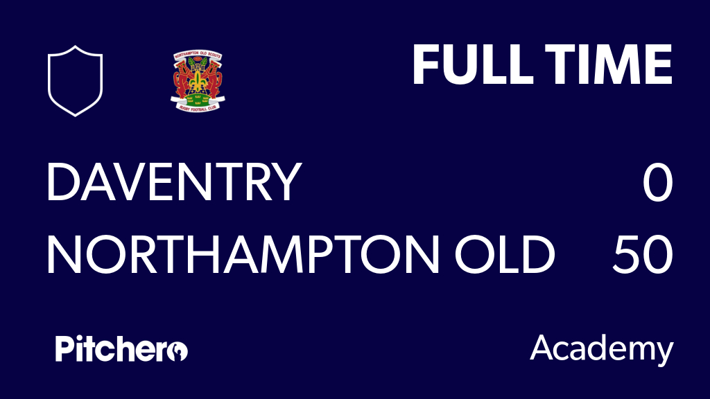 Northampton Old Scouts RFC on Twitter "FULL TIME Daventry 0 50
