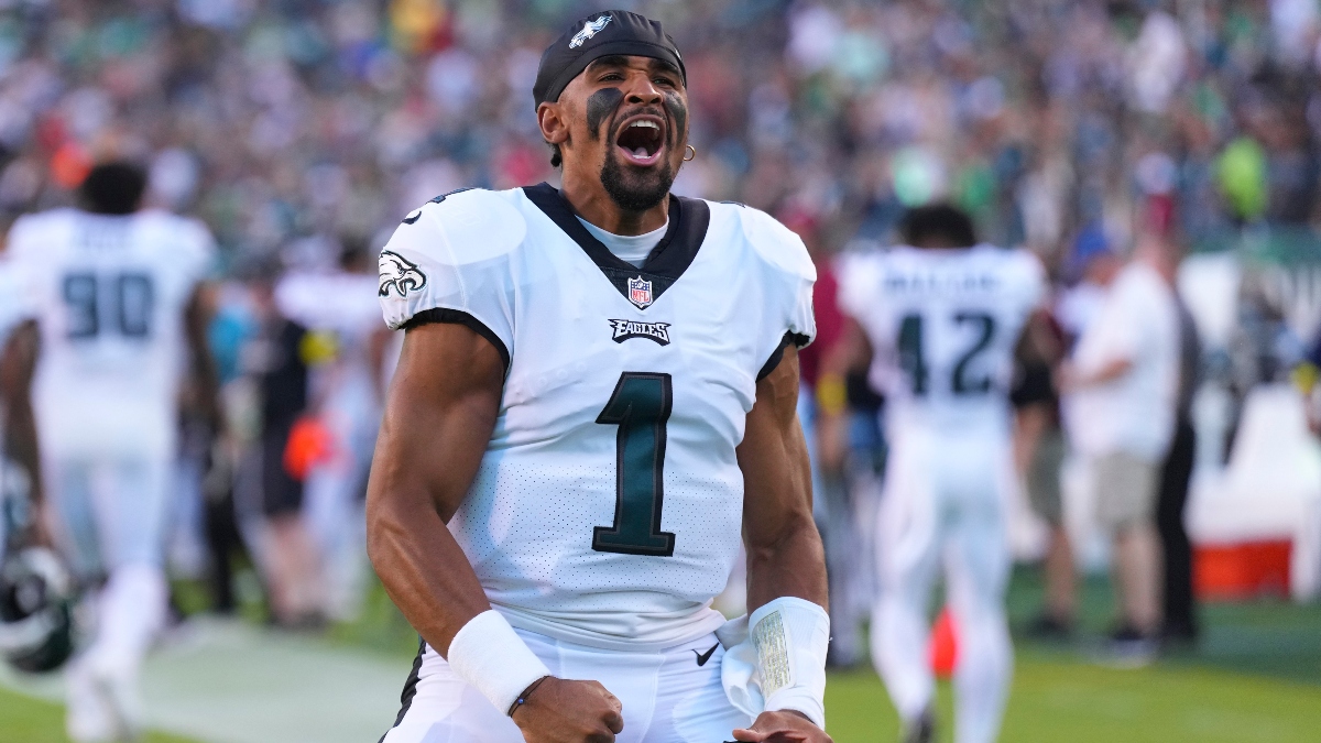 Players in NFL history with at least 900 pass yards and 150 rush yards in their teams first 3 games of a season:

Jalen Hurts

END OF LIST. #FlyEaglesFly