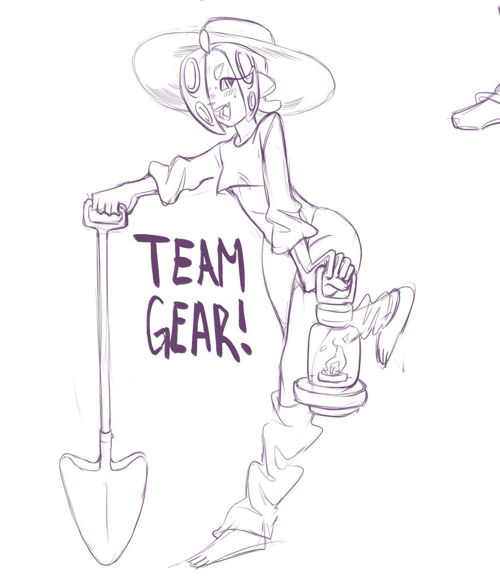 mothclot's tweet photo. Team gear sketch #Splatfest https://t.co/X5JVkiQILp