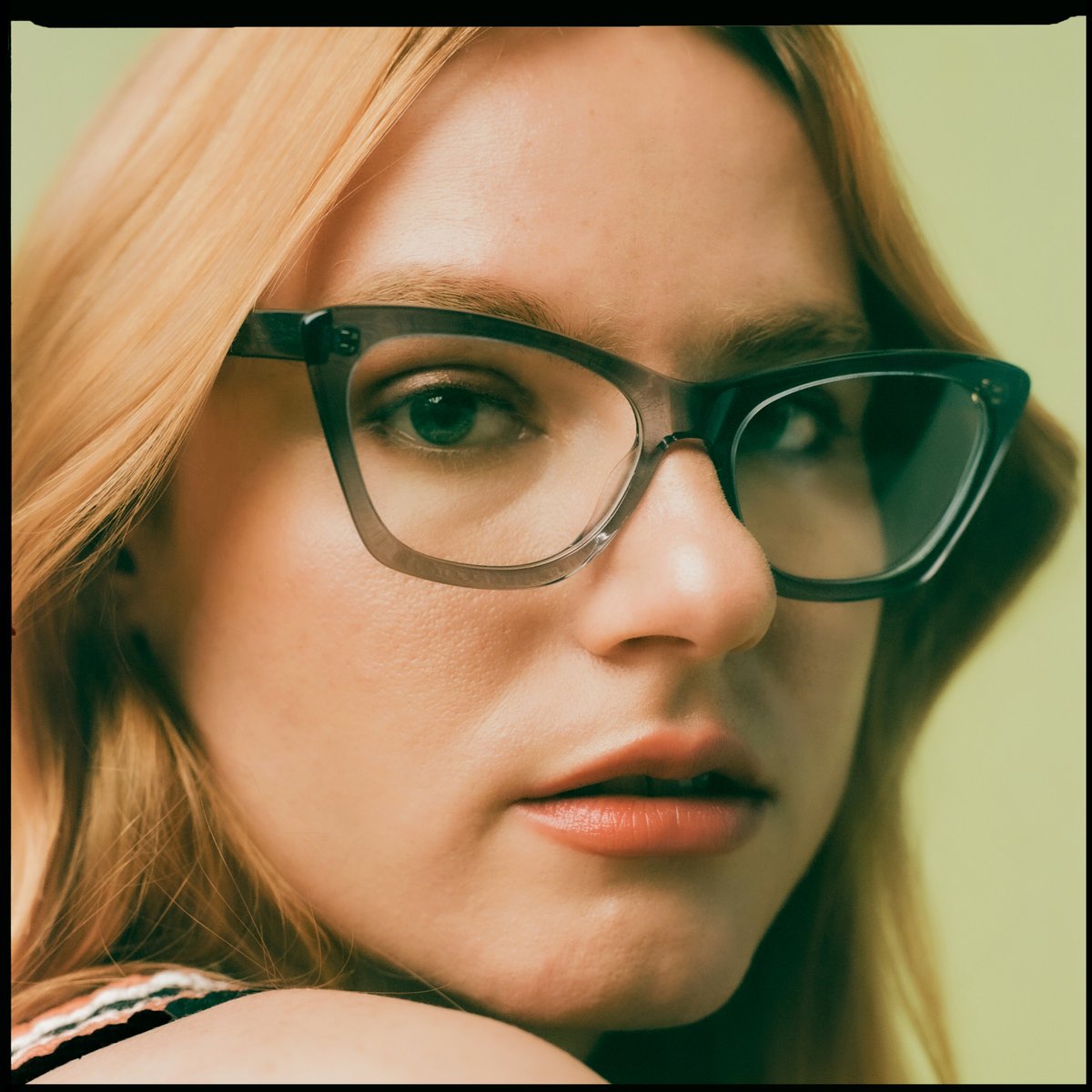 The bestselling Rose frame returns, in a new smaller size and with new colors like this Smoky Blue shown on Forrest. #SeeWithLove | thisisdl.com
