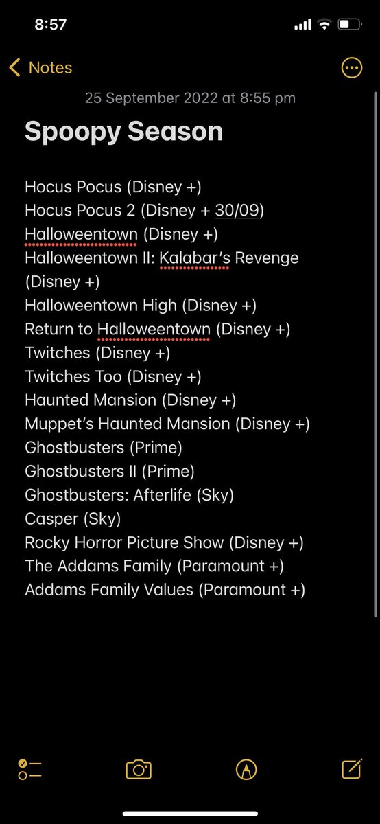 evieballard's tweet photo. Spoopy season is nearly upon us, so here is a list of my favourite non-scary, cosy Halloween films 🎃🍁🍂 https://t.co/OkHTJkNEob