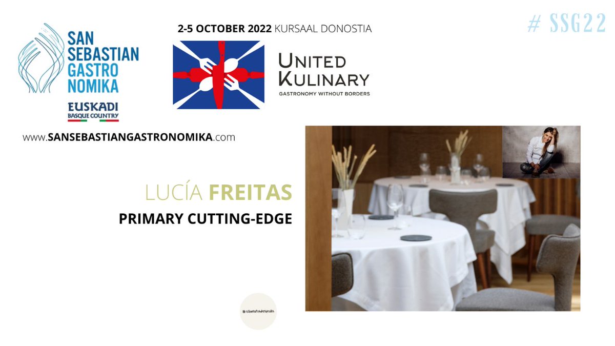Tenacious cook, constant. In love with green, orchards are an essential part of her gastronomic philosophy. Lucía Freitas will be a speaker at the Gastronomika Auditorium 
📅 3-5 OctOBER
📍<a href="/kursaaldonostia/">Kursaal</a> @Alimentacion_es  
sansebastiangastronomika.com/en/programa