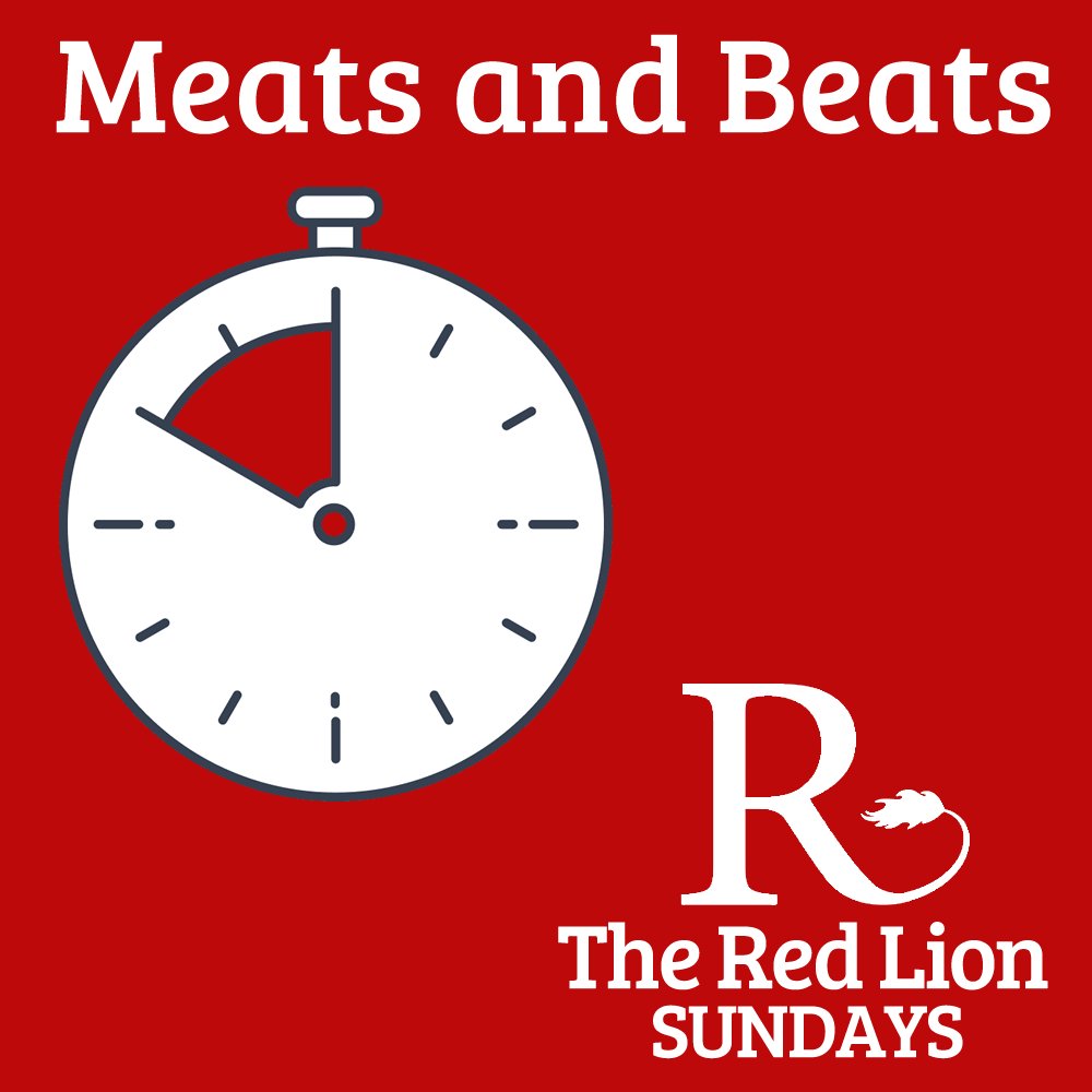 MEATS AND BEATS
Starting this coming Sunday at The Red Lion #Overton. with over £70 of prizes to be won.