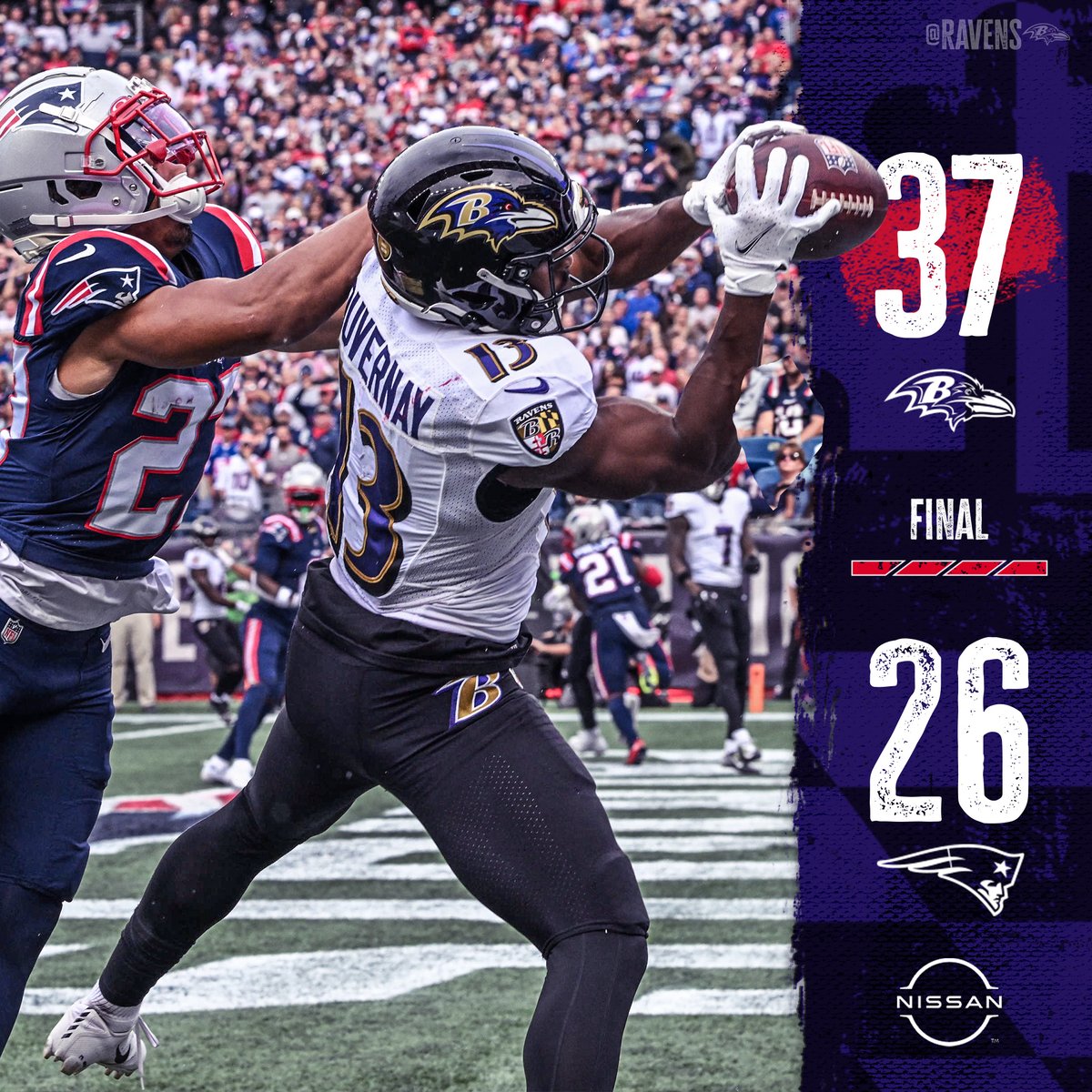 Ravens's tweet photo. Back in the W column❗️ https://t.co/haBQhoNG2n