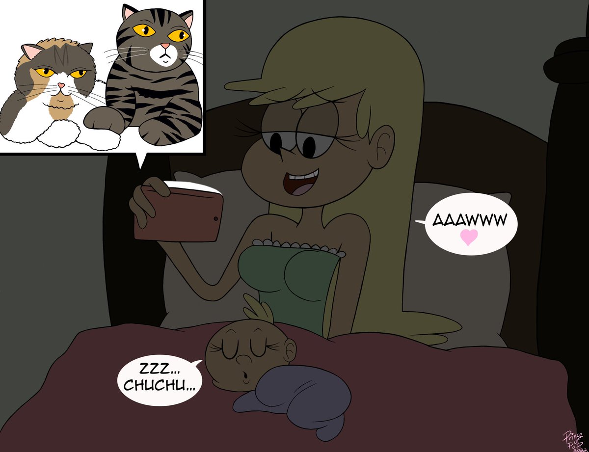 PrinceofPop8's tweet photo. Leni watching Lulu &amp; Chuchu #LoudHouse #LeniLoud #LilyLoud #Lulu #Chuchu #Kittisaurus https://t.co/r10eN2SThA