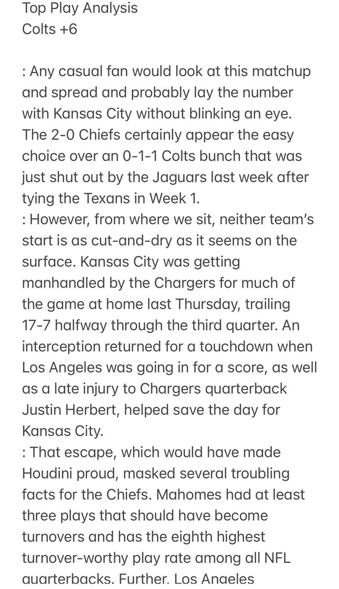 JFirestoneMPSC's tweet photo. Boom!!! Not this time KC! Indy gets us yet another TOP PLAY WINNER
Colts +6
WINNER💰💰💰
Congrats and thanks to everyone who was with us. We pretty much called that game to a T!
We keep rolling along to start the football season
#GamblingTwitter #NFL #KCvsIndy #NFLTwitter https://t.co/dsfSmjQwLT