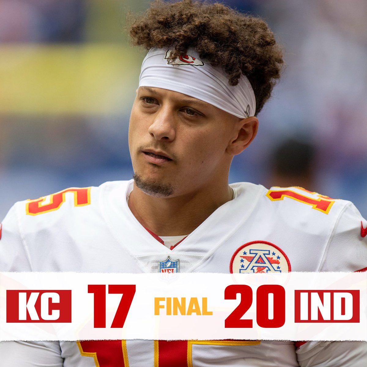 ArrowheadPride's tweet photo. Chiefs fall in Indy.

What’s your instant reaction to this one? https://t.co/yru4c71ZAG