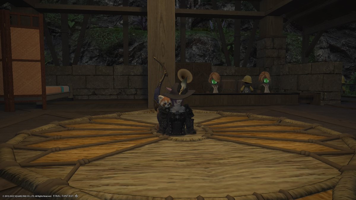 Monkalicious's tweet photo. Play Dead emote before a duty while on Island Sanctuary leads to being stuck in the floor. https://t.co/4Axpk54nDN