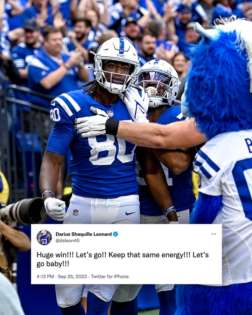 Colts's tweet photo. What @dsleon45 said 😏 https://t.co/cvp35Motwm