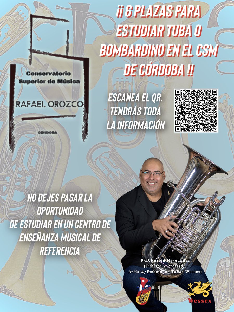 bflat_in's tweet photo. Atención!!! Pocos días para las solicitudes 👌🏾👍🏾 Te espero en el @csmcordoba https://t.co/ysxDnW77Dr