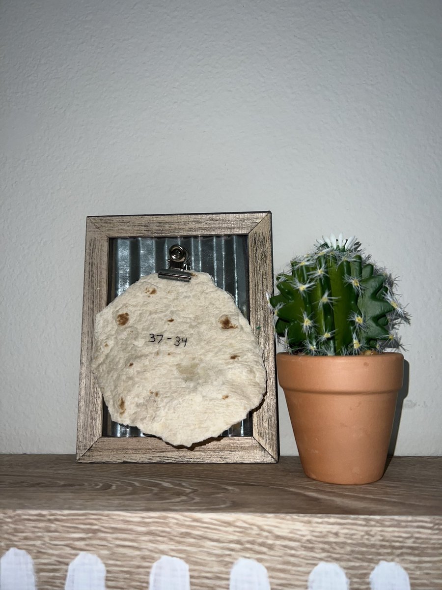 Took a souvenir from the game. Does anyone know how to preserve a tortilla forever