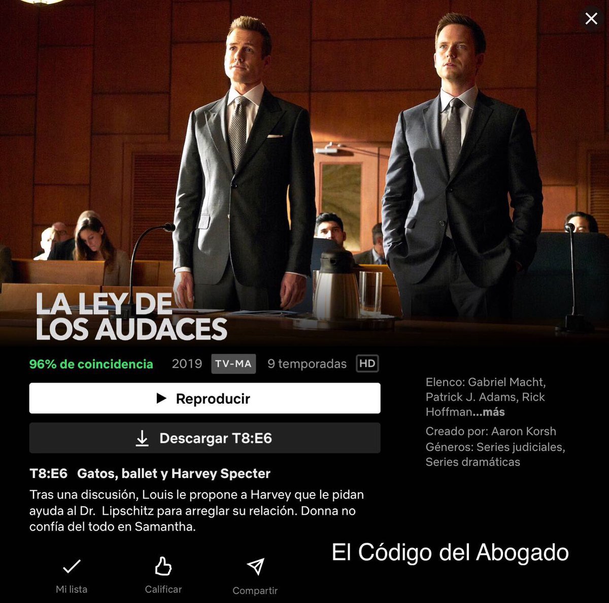 CodigodeAbogado's tweet photo. 10 series sobre abogacía y justicia disponibles en Netflix que te recomendamos

#derecho #derechopenal #netflix #abogadas #abogados #derechocivil #serie https://t.co/3eDDxNKGPe
