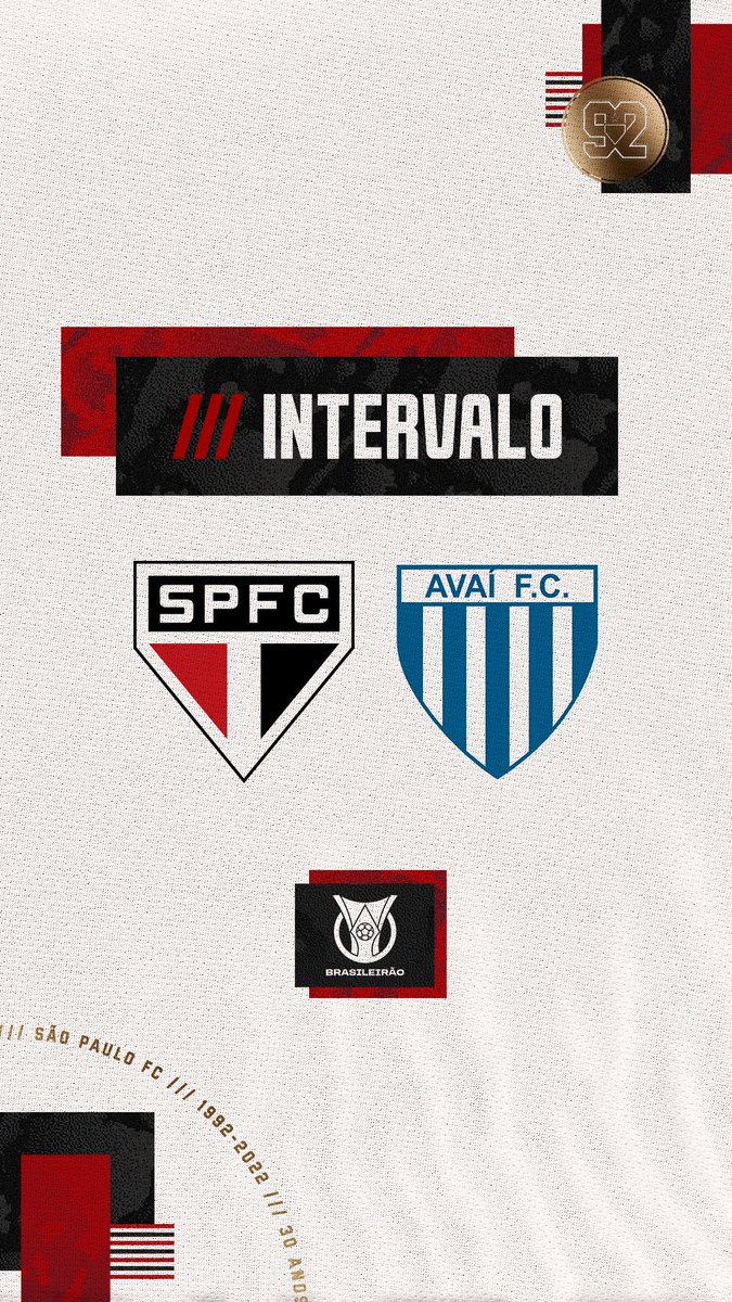 SaoPauloFC's tweet photo. Fim do primeiro tempo! #SPFCxAVA (3-0)

⚽ Diego Costa 
⚽ Luciano
⚽ Patrick

🎙️ Narração #SPFCtv: https://t.co/ZWOWLP8YAw

#VamosSãoPaulo 🇾🇪 https://t.co/FtAY3TQvai