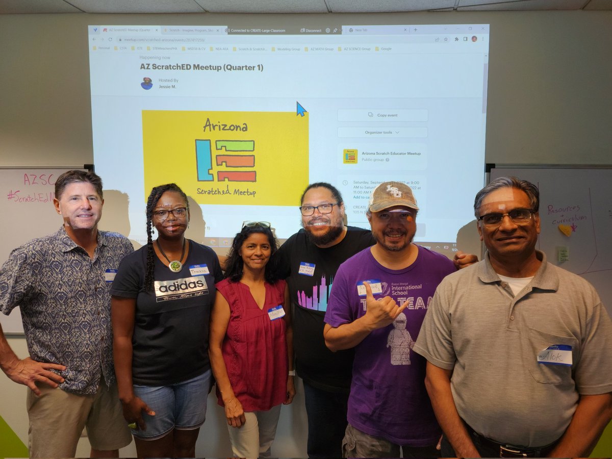 mckinj01's tweet photo. Had our first ScratchEd Meetup since March 2020!! Many more to come this year.. @azsciencecenter
#ScratchEdMeetup @scratchfndn
@AzCsta https://t.co/OeuMNQkG2K