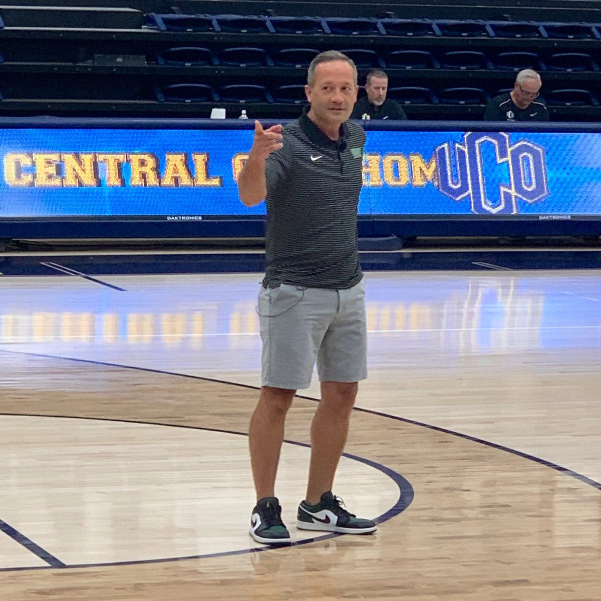 OBCA_'s tweet photo. Coach Grant McCasland - North Texas State University talks Offense and how to maximize your players on Offense. 
#Toughness #Compete https://t.co/g63h95H4go