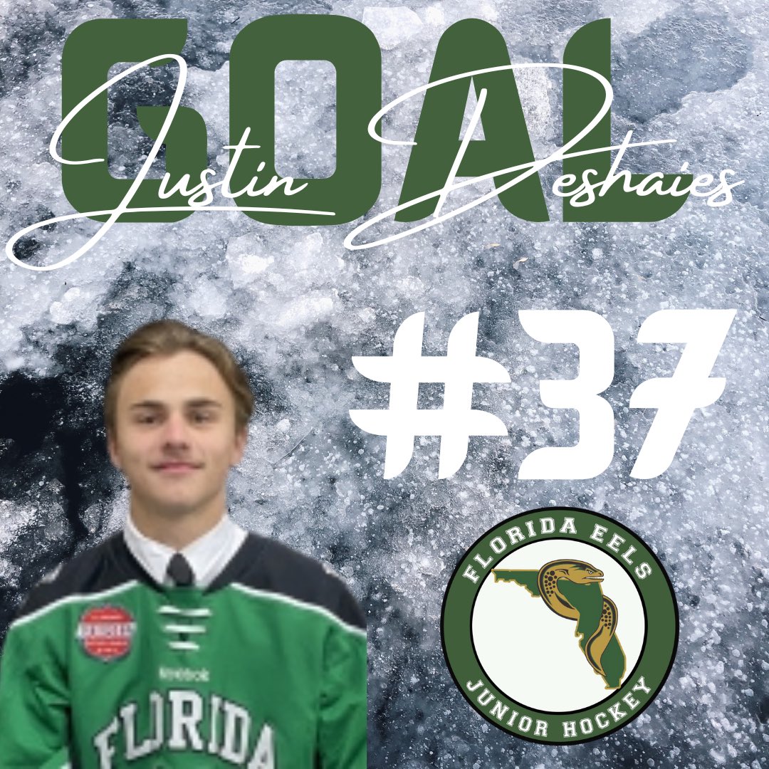 FloridaEels's tweet photo. Florida Eels Goal!!! Justin Deshaies scores against the Charlotte Rush with 69 seconds left in the 3rd period. Eels lead 4-3 #usph #floridaeels #eels #fleels https://t.co/dd4aqrGuof