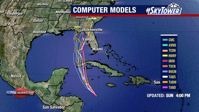 StormSafetyBlog's tweet image. Computer models are coming together, but remember that track and intensity are based on several factors, including atmospheric troughs and ridges that do what they want to do, not necessarily what we expect them to do. #HurricaneIan #Ian