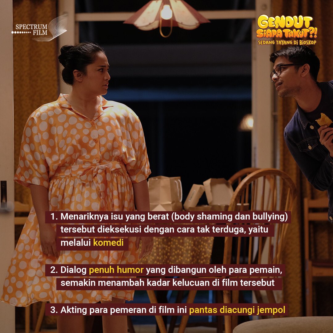 FilmGST's tweet photo. Terima kasih untuk ulasan yang mendetail dan dalam dari teman media @hariankompas. Terharu 💛💛

Buat temen-temen yang mau merasakan kelima poin tersebut, nonton Gendut Siapa Takut?! di bioskop!

Ayo kita buat bioskop ramai dengan tawa! 

#GendutSiapaTakut
#FilmGendutSiapaTakut https://t.co/NngyGn6udi