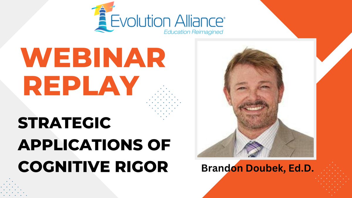 cogknowmsp's tweet image. Did you miss our five-part webinar series on Strategic Applications of Cognitive Rigor?  Watch the replays for FREE. #CognitiveRigor #CogKnowMSP evolutionalliance.education/webinars/