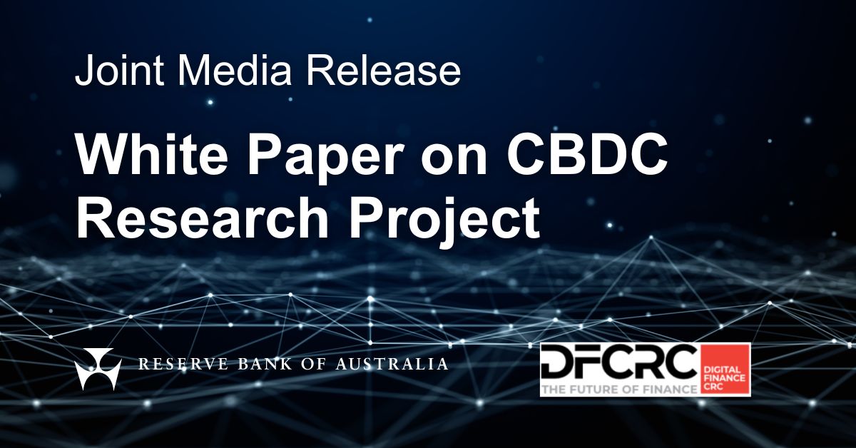 Reserve Bank of Australia (@rbainfo) on Twitter photo We have issued a joint media release with the <a href="/DigiFinanceCRC/">DigitalFinanceCRC</a> - White Paper on CBDC Research Project - bit.ly/3LM87gi
#rba #cbdc #digitalcurrency #digitalcurrencies #dlt #blockchain We have issued a joint media release with the <a href="/DigiFinanceCRC/">DigitalFinanceCRC</a> - White Paper on CBDC Research Project - bit.ly/3LM87gi
#rba #cbdc #digitalcurrency #digitalcurrencies #dlt #blockchain