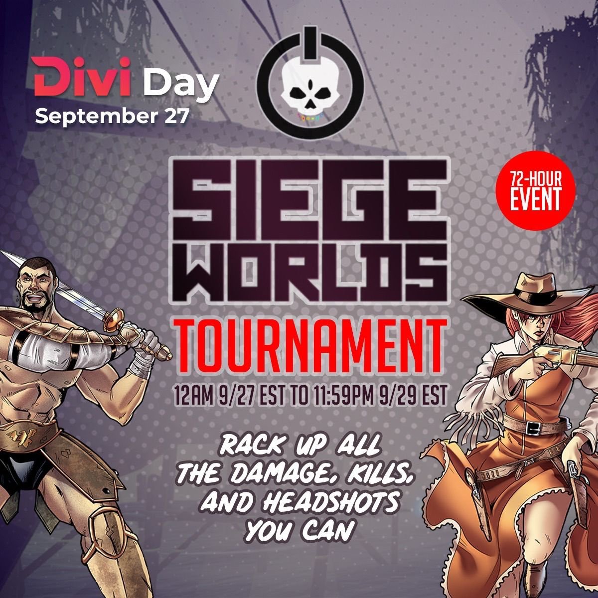 We're exited about hosting out first gaming competition with #Divi for #DiviDay2022! There's over $1000 in rewards so make sure you check out Siege Worlds on the 27th of September.