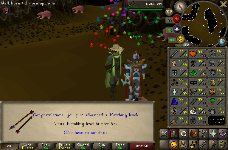UIM_Neil's tweet photo. 99 Fletching on the UIM with @6cythe https://t.co/4Ld4OOjOkW