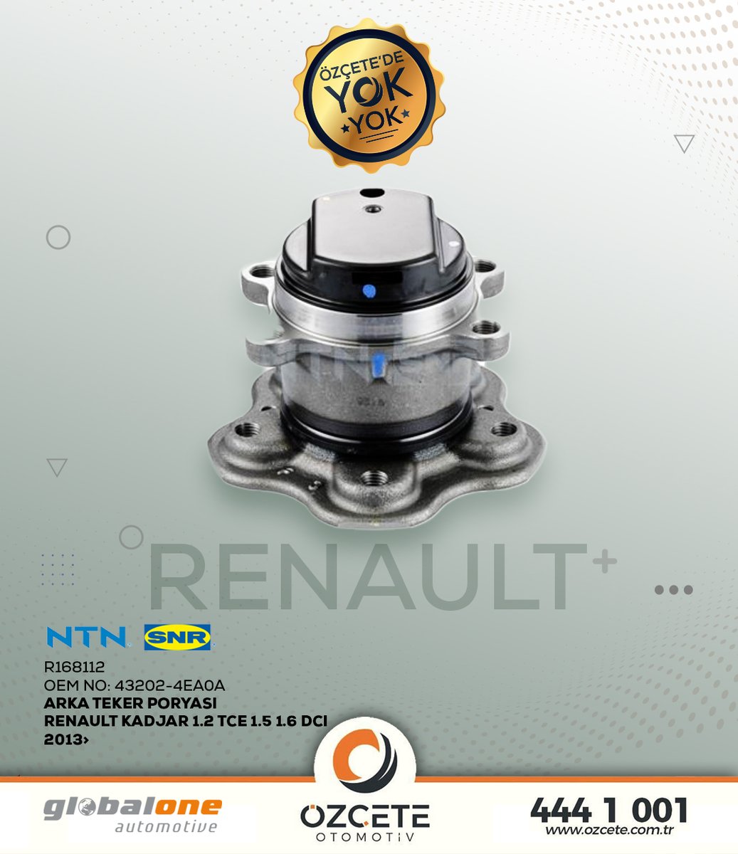 Özçete’de Yok Yok!

Her marka araç marka ve modeline uygun çözümleri sunan Özçete Otomotiv’in 200 tedarikçide 75.000 çeşit parça bulunabilirliğini B2B portalından inceleyebilirsiniz.

NTN-SNR Renault Arka Teker Poryası