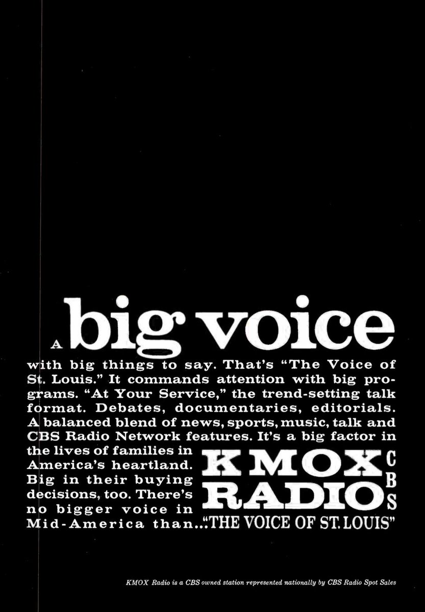 #LegendaryRadioStations #KMOX #StLouisRadio 1962
