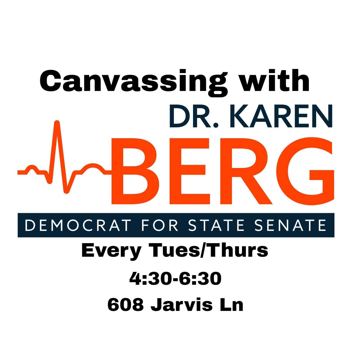 Every Tues/Thursday from 4:30-6:30, come on out and support <a href="/karenforky/">Karen Berg</a> by knocking on doors and spreading the word to her district. They will meet to distribute lists and literature before heading out for the evening. FB event link or details below: fb.me/e/1YeslNQoh