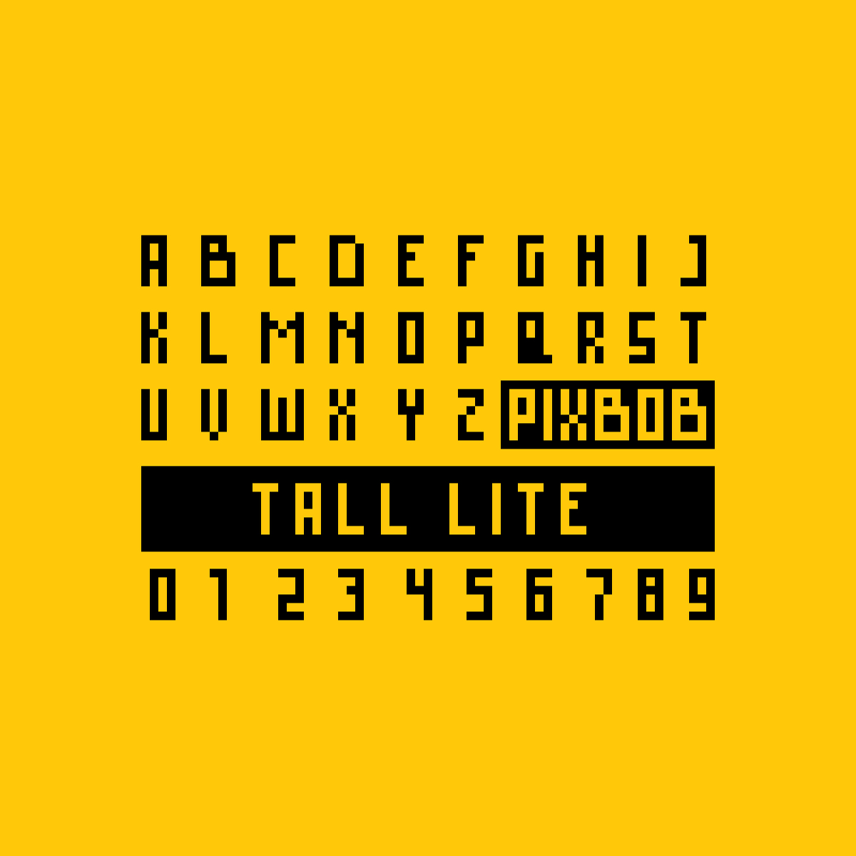 PixbobArt's tweet photo. PIXBOB TALL LITE - Free Pixel Fo #font #pixbob #pixel #Pixelart #pixelfonts #freefonts https://t.co/BEgUfLjdoi https://t.co/ooOFDT5zyU